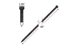 42" steel tent stake - single head